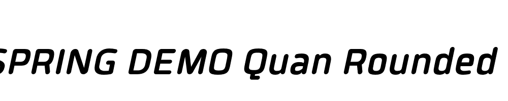  DEMO Quan Rounded 3 Italic