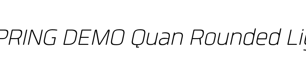  DEMO Quan Rounded Light Italic