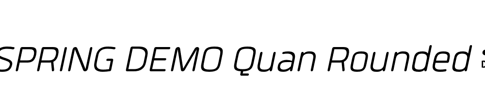  DEMO Quan Rounded 2 Italic