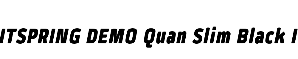  DEMO Quan Slim Black Italic