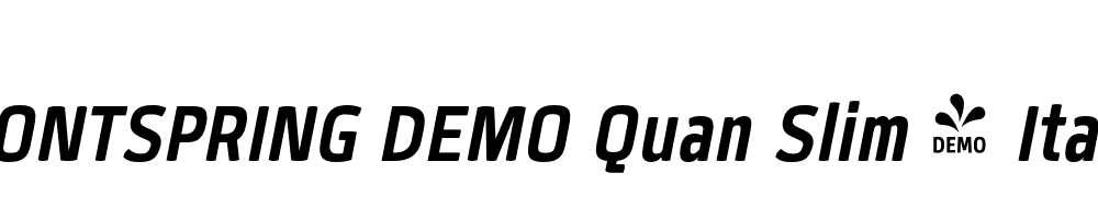  DEMO Quan Slim 2 Italic