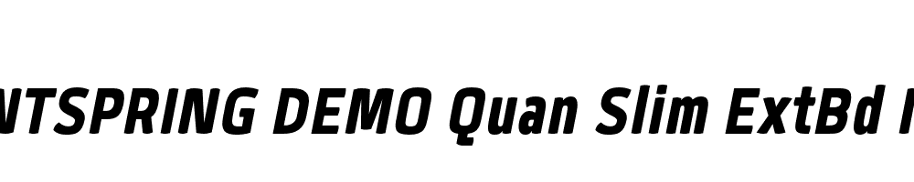  DEMO Quan Slim ExtBd Italic