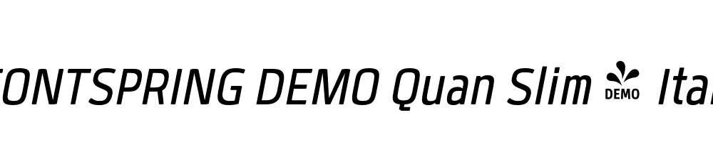  DEMO Quan Slim 3 Italic