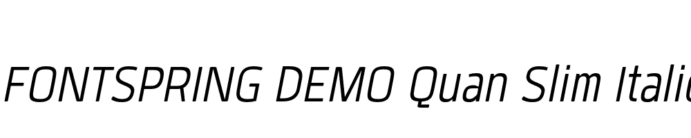  DEMO Quan Slim Italic