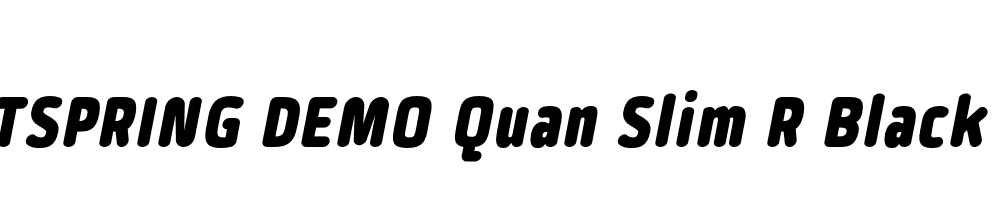  DEMO Quan Slim R Black Italic