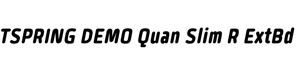  DEMO Quan Slim R ExtBd Italic