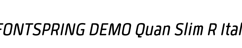  DEMO Quan Slim R Italic