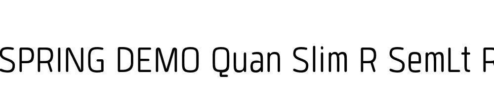  DEMO Quan Slim R SemLt Regular