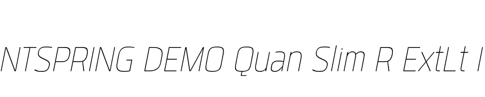  DEMO Quan Slim R ExtLt Italic