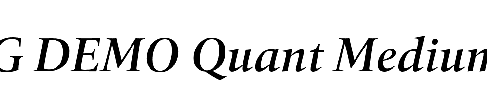  DEMO Quant MediumItalic Regular