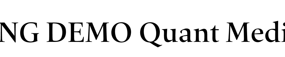  DEMO Quant Medium Regular