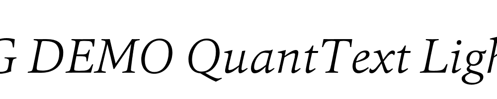  DEMO QuantText LightItalic Regular