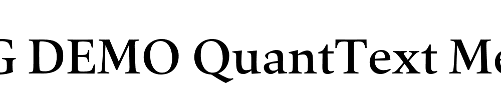  DEMO QuantText Medium Regular