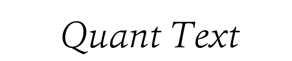 Quant Text