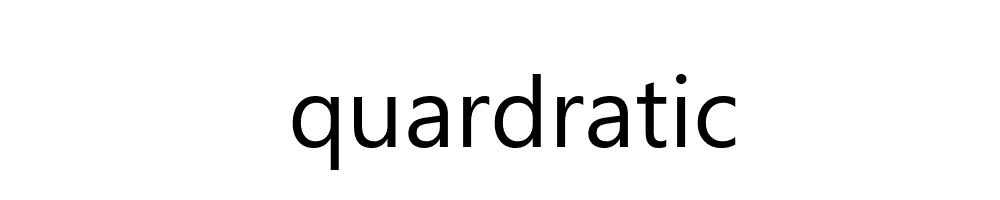 quardratic