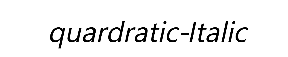 quardratic-Italic