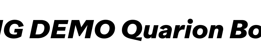  DEMO Quarion Book Bold Italic