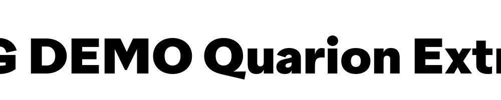  DEMO Quarion ExtraBold Regular