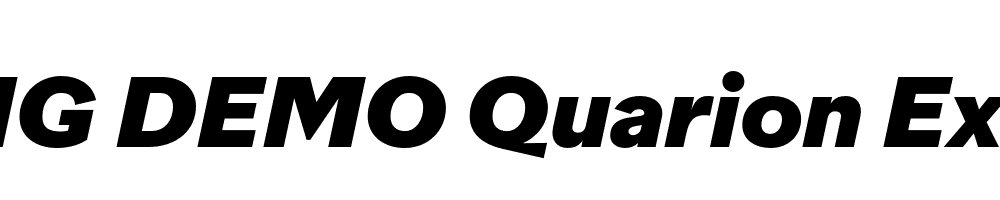  DEMO Quarion ExtraBold Italic