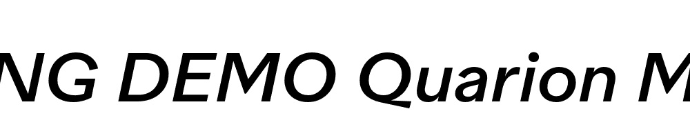  DEMO Quarion Medium Italic