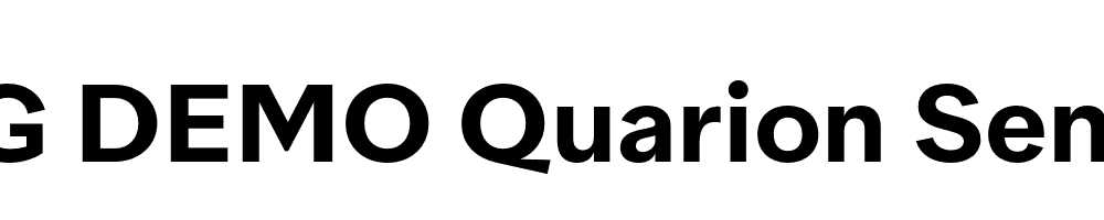  DEMO Quarion SemiBold Regular