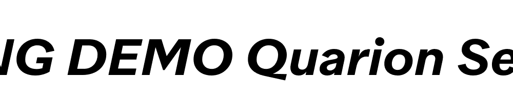  DEMO Quarion SemiBold Italic