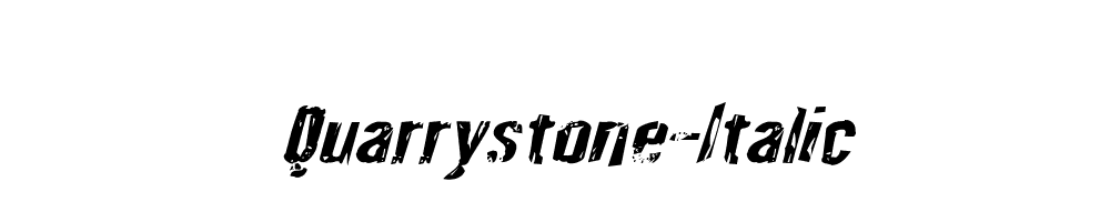 Quarrystone-Italic