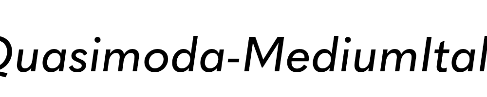 Quasimoda-MediumItalic