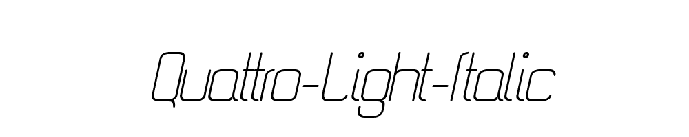 Quattro-Light-Italic