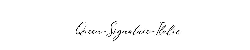 Queen-Signature-Italic