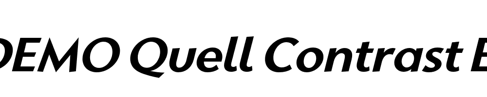  DEMO Quell Contrast ExtraBold Italic