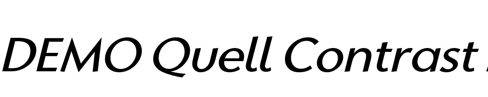  DEMO Quell Contrast Medium Italic