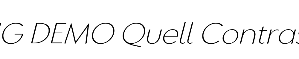  DEMO Quell Contrast Thin Italic