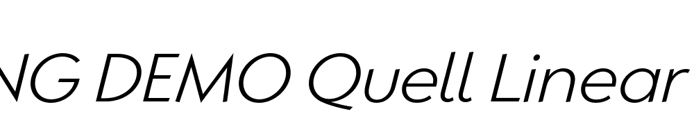  DEMO Quell Linear Light Italic