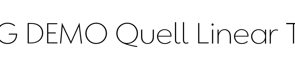  DEMO Quell Linear Thin Regular