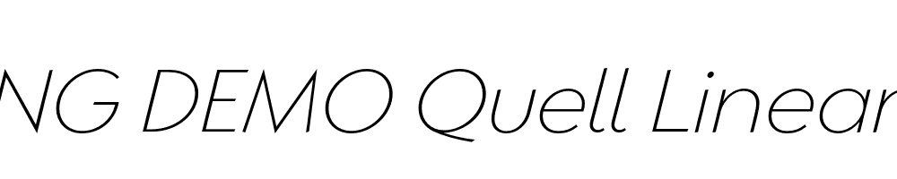  DEMO Quell Linear Thin Italic