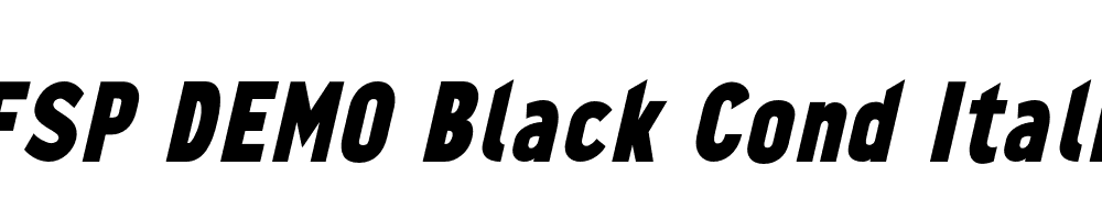 FSP DEMO Black Cond Italic