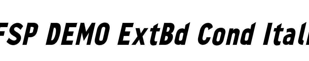 FSP DEMO ExtBd Cond Italic