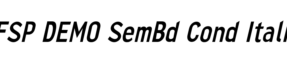 FSP DEMO SemBd Cond Italic