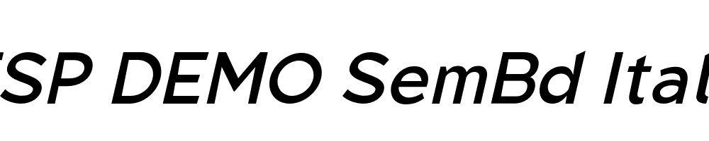 FSP DEMO SemBd Italic