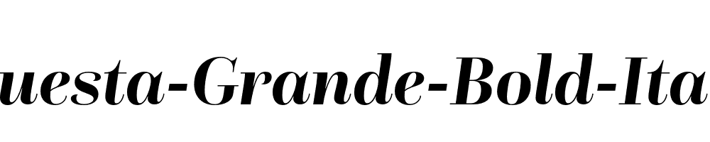 Questa-Grande-Bold-Italic