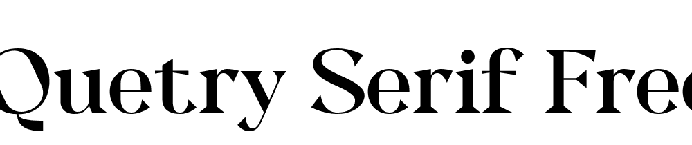 Quetry Serif Free