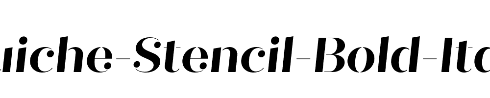 Quiche-Stencil-Bold-Italic