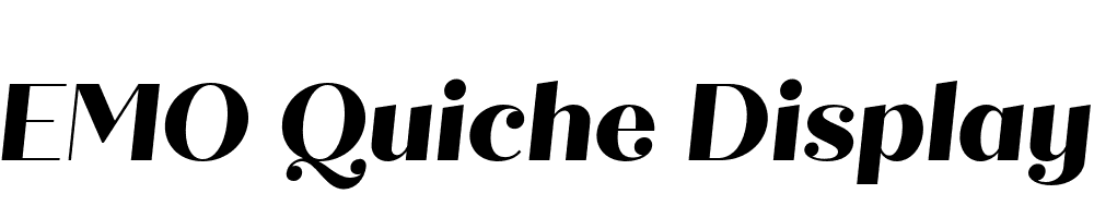  DEMO Quiche Display ExtraBold Italic