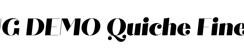  DEMO Quiche Fine Black Italic