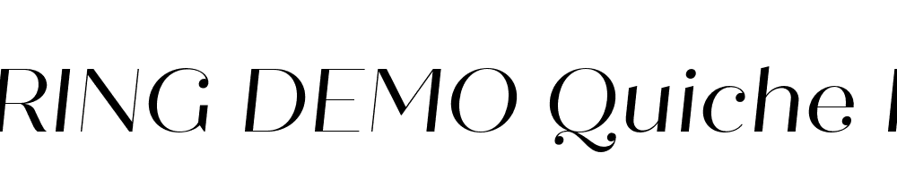  DEMO Quiche Fine Italic