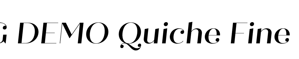  DEMO Quiche Fine Medium Italic