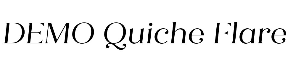 FSP DEMO Quiche Flare Italic