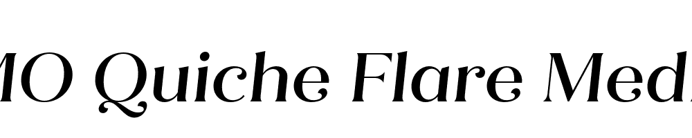 FSP DEMO Quiche Flare Medium Italic