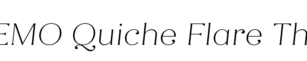 FSP DEMO Quiche Flare Thin Italic